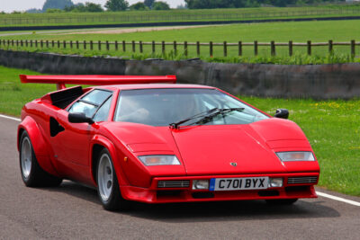 Lamborghini Countach with red paint