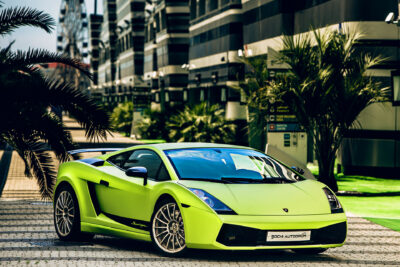 Lamborghini Gallardo in lime green