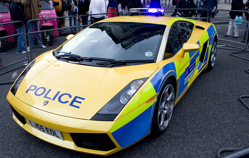 Lamborghini Gallardo police car owned by Metropolitan Police