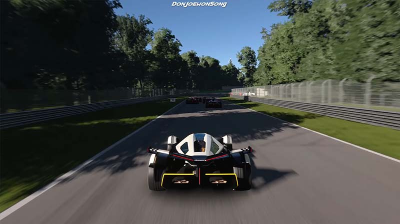 Lamborghini Vision Gran Turismo in gameplay from Gan Turismo 7.