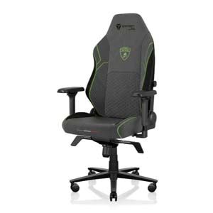 Secret Lab Lamborghini gaming chair front and side.